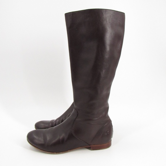 Frye Shoes - FRYE Dark Brown Jillian Pull-On Boots 8M